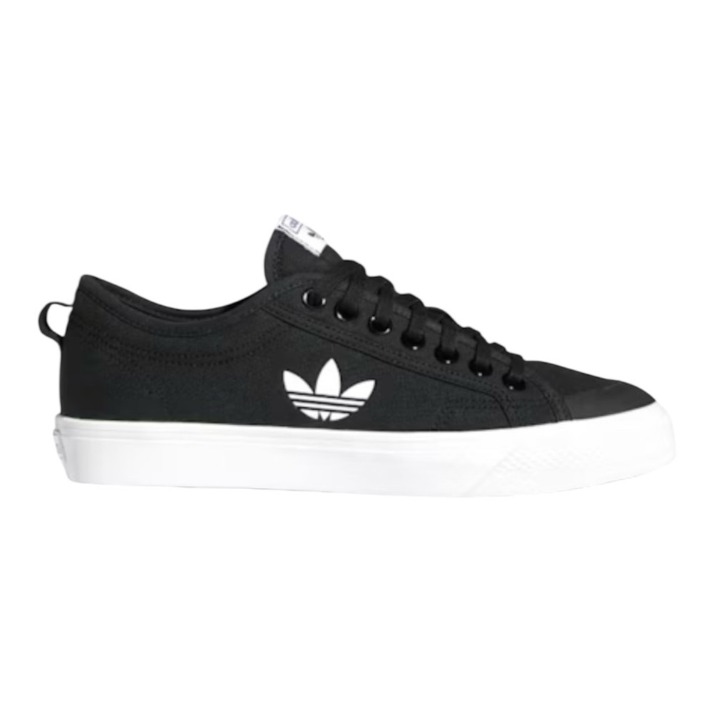 Adidas Shoes Men Size 11.5 NIZZA Trefoil White Black‎ FW5185 Sneakers FW5185
